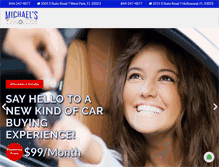 Tablet Screenshot of michaelsautosales.com